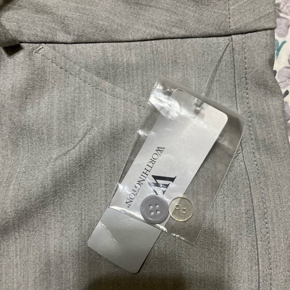 NWT! Worthington Trouser Fit Gray Dress Pants - Picture 3 of 5